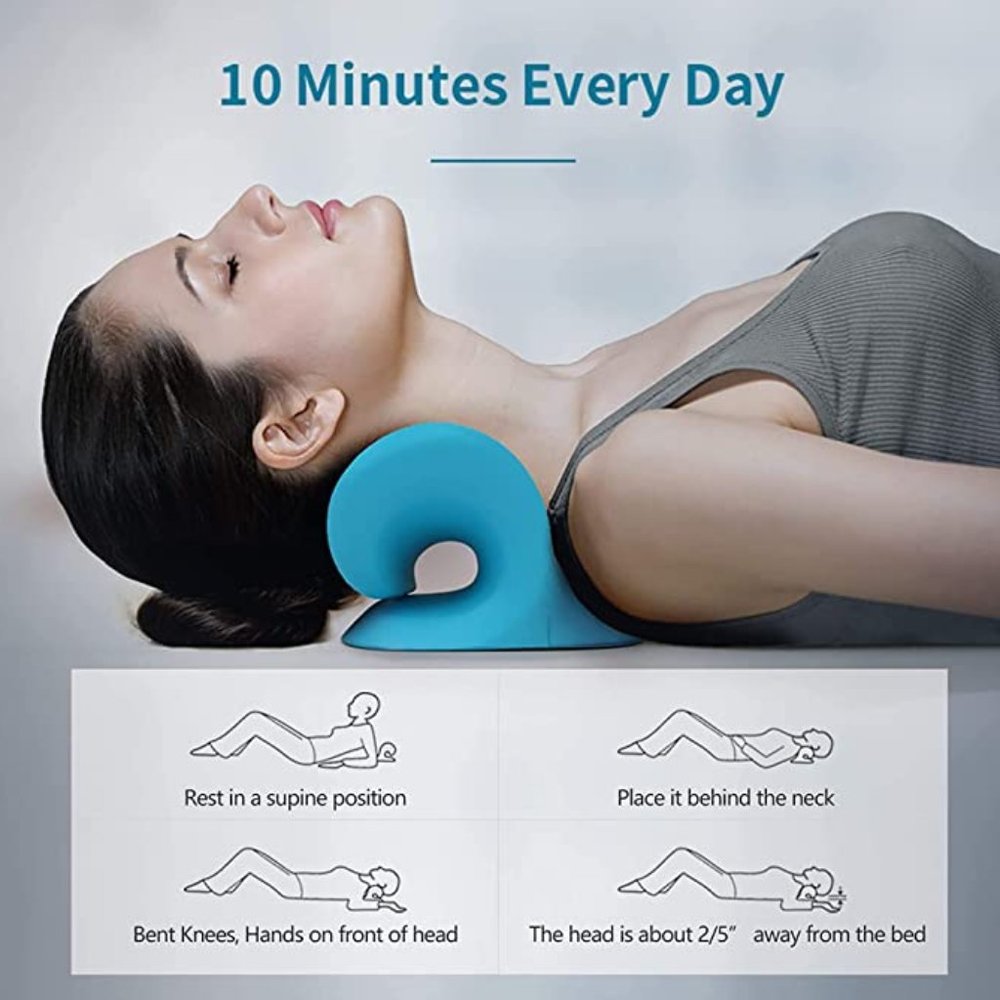 🔥 New Neck and Shoulder Relaxer, Cervical Traction Device Chiropractic Pillow - Picture 5 of 13